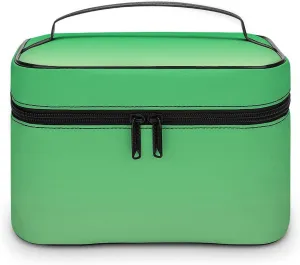Portable Make Bag, Neon Green Ombre Cosmetic Case Portable Cosmetic Portable Organizer for Men & Women