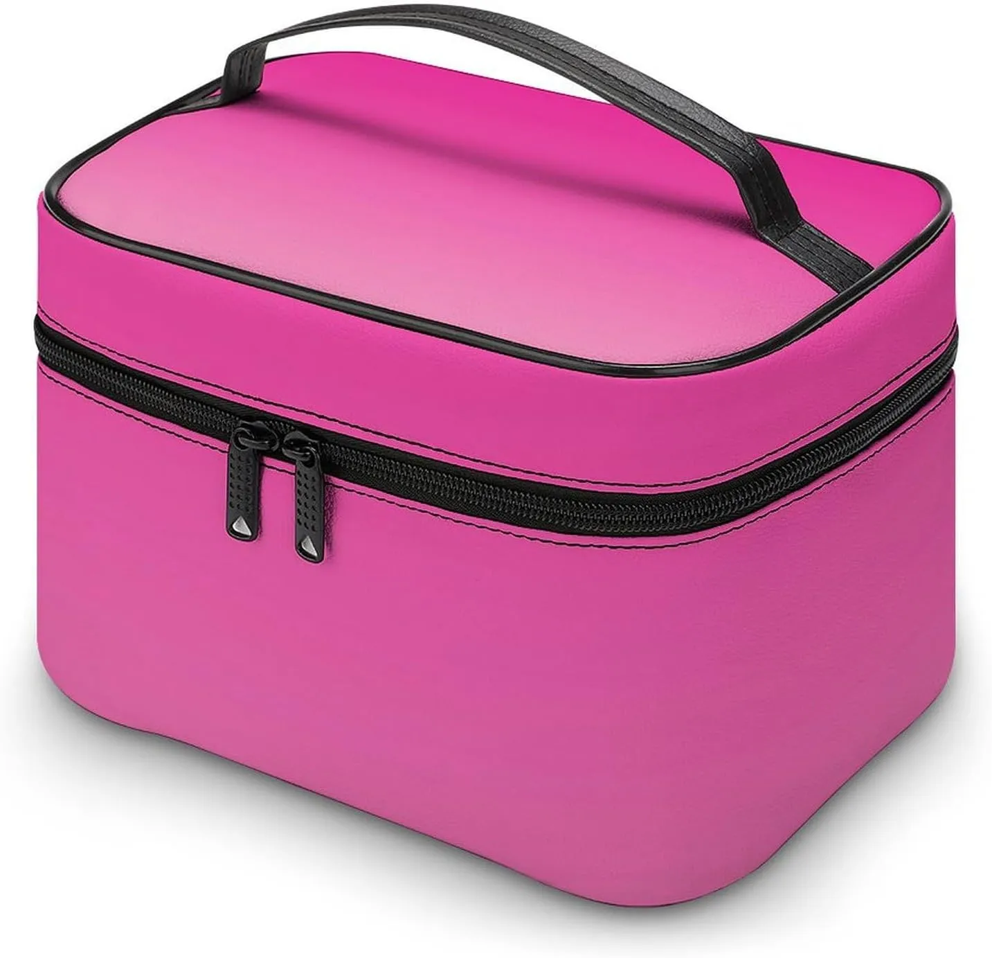 Portable Make Bag, Neon Pink Ombre Cosmetic Case Portable Cosmetic Portable Organizer for Men & Women