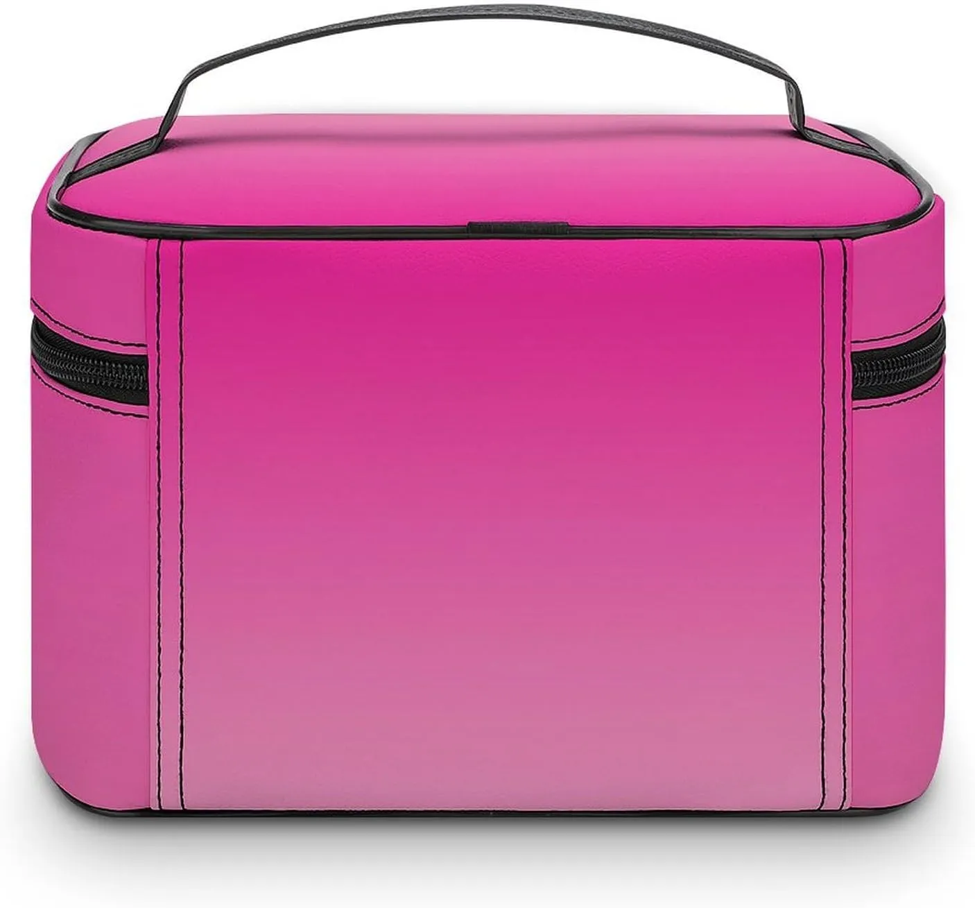 Portable Make Bag, Neon Pink Ombre Cosmetic Case Portable Cosmetic Portable Organizer for Men & Women