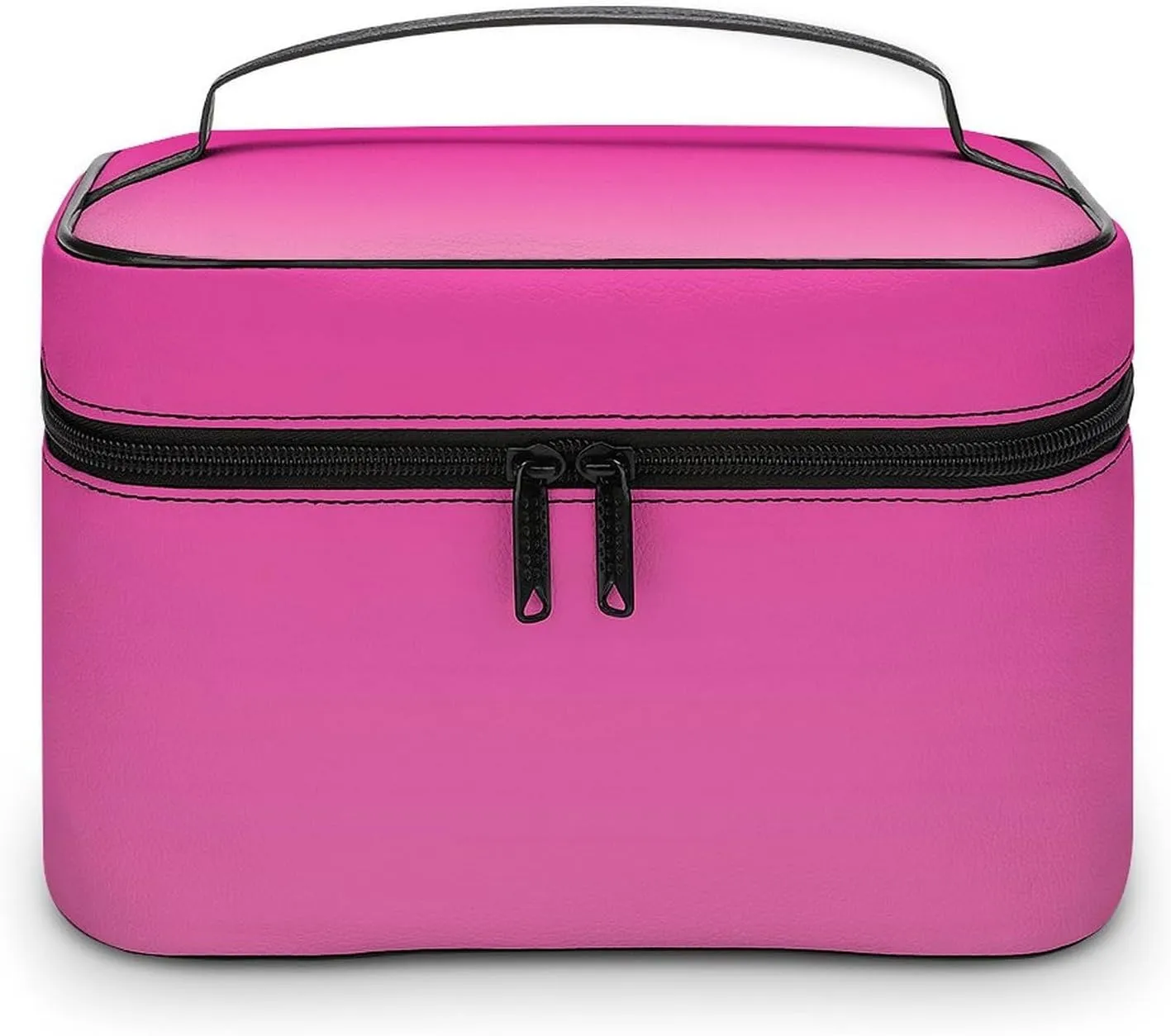Portable Make Bag, Neon Pink Ombre Cosmetic Case Portable Cosmetic Portable Organizer for Men & Women