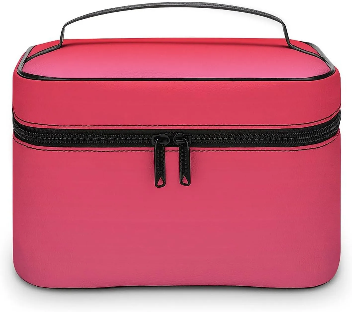 Portable Make Bag, Neon Red and Pink Ombre Cosmetic Case Portable Cosmetic Portable Organizer for Men & Women