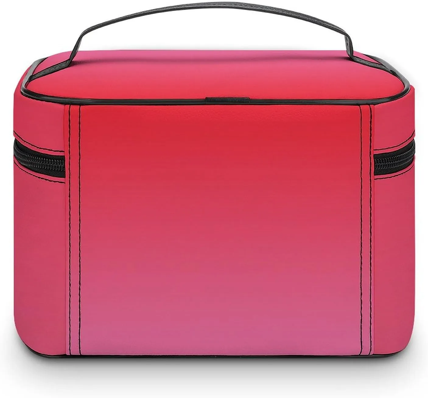 Portable Make Bag, Neon Red and Pink Ombre Cosmetic Case Portable Cosmetic Portable Organizer for Men & Women