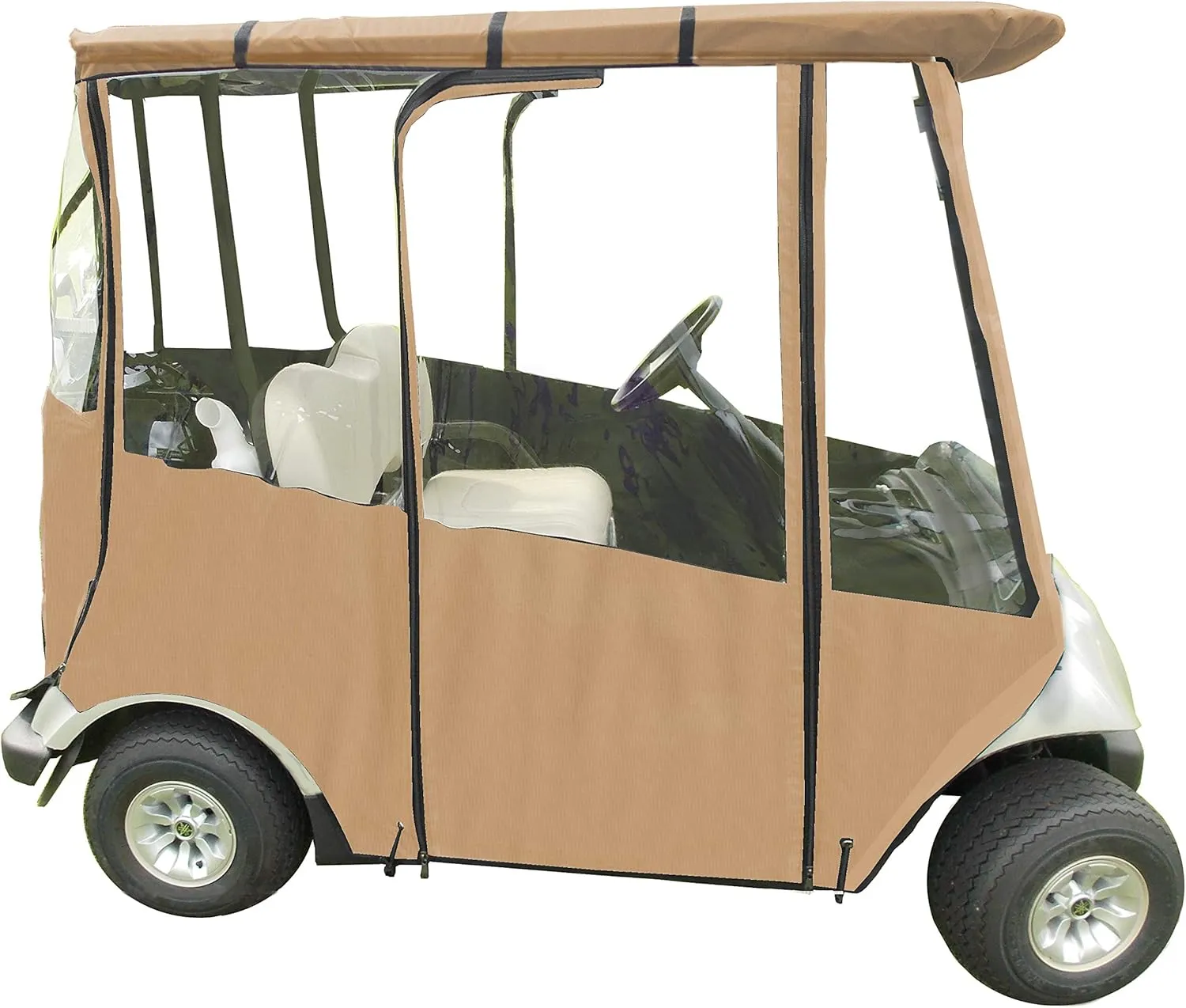 Premium Golf Cart Cover - Portable & Drivable 4-Sided Yamaha Drive and Drive 2 Golf Cart Cover
