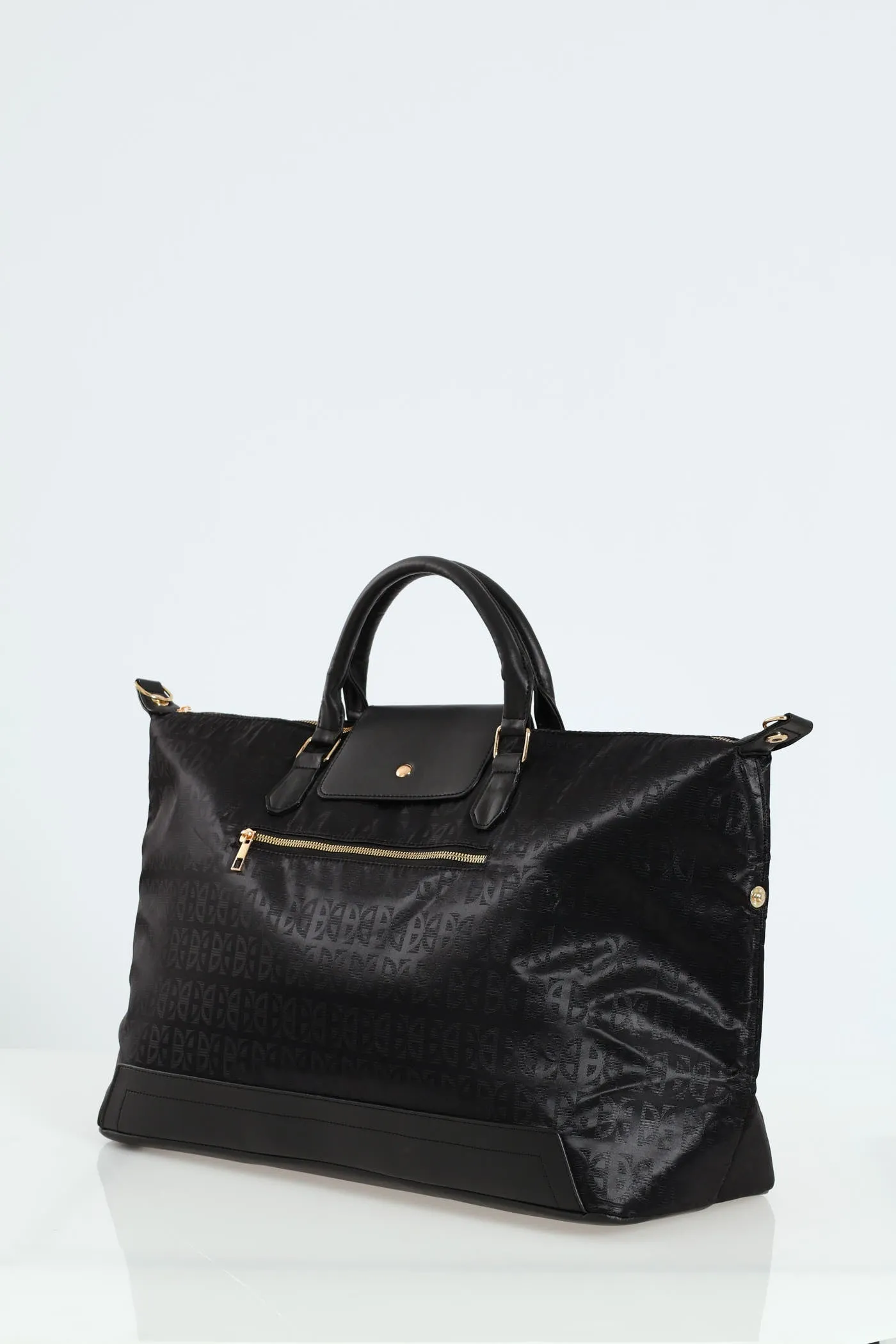 Printed Duffle Bag - Black