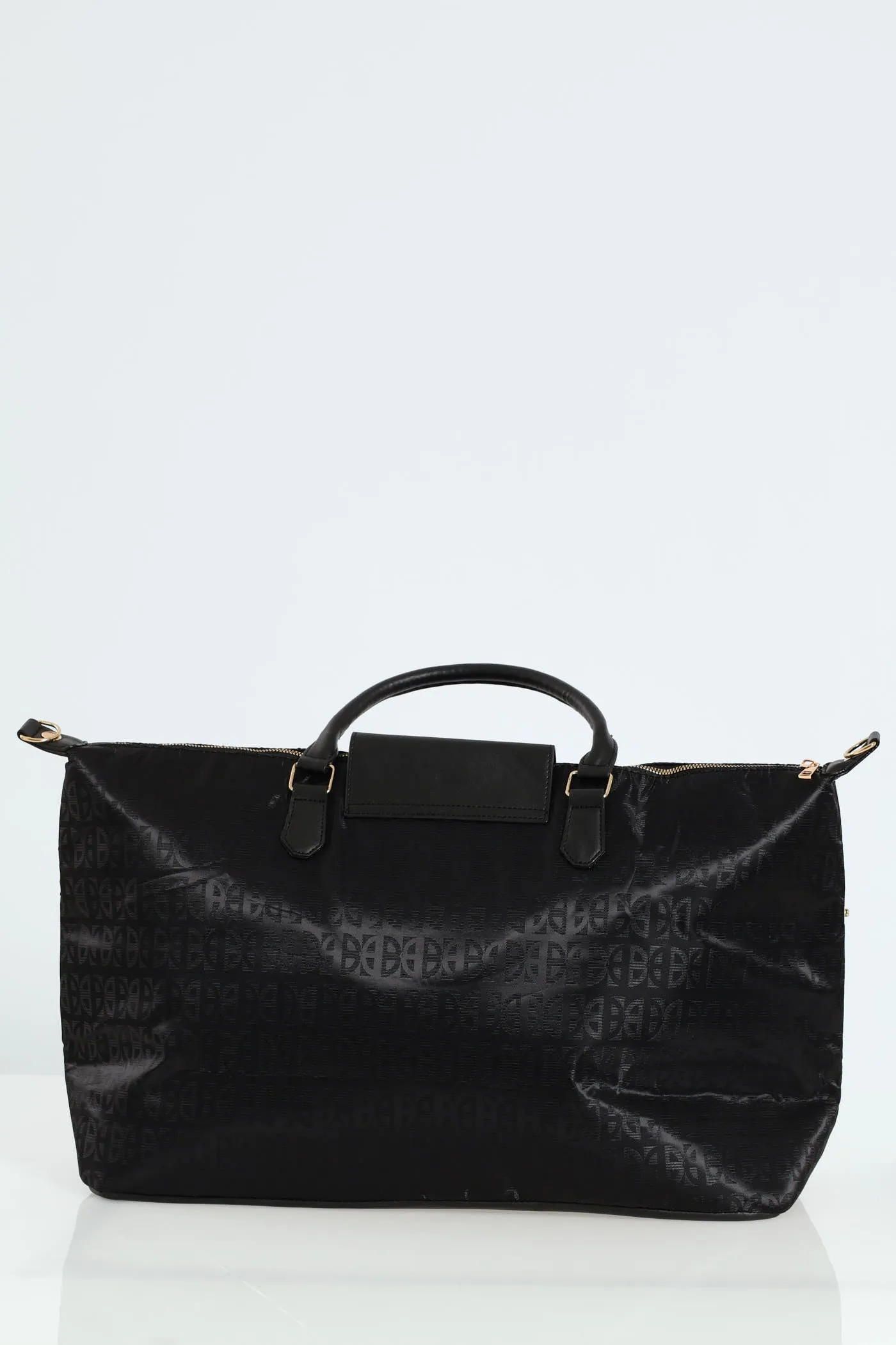 Printed Duffle Bag - Black