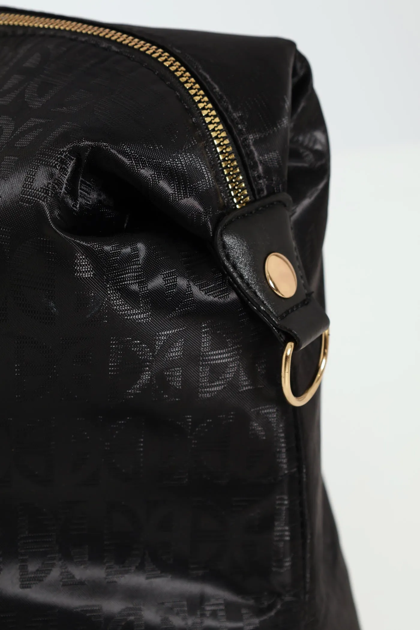 Printed Duffle Bag - Black