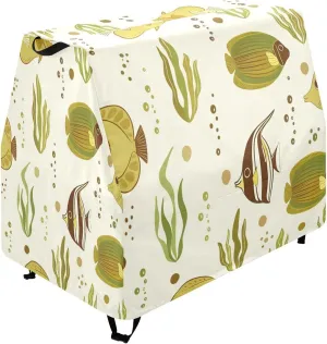 Qilmy Tropical Fish Kids Water Table Cover, Duty Waterproof Patio Table Covers for Outdoor Toddler Splash Tables, UV Resistant & Dustproof Play Table Protector, Cover Only