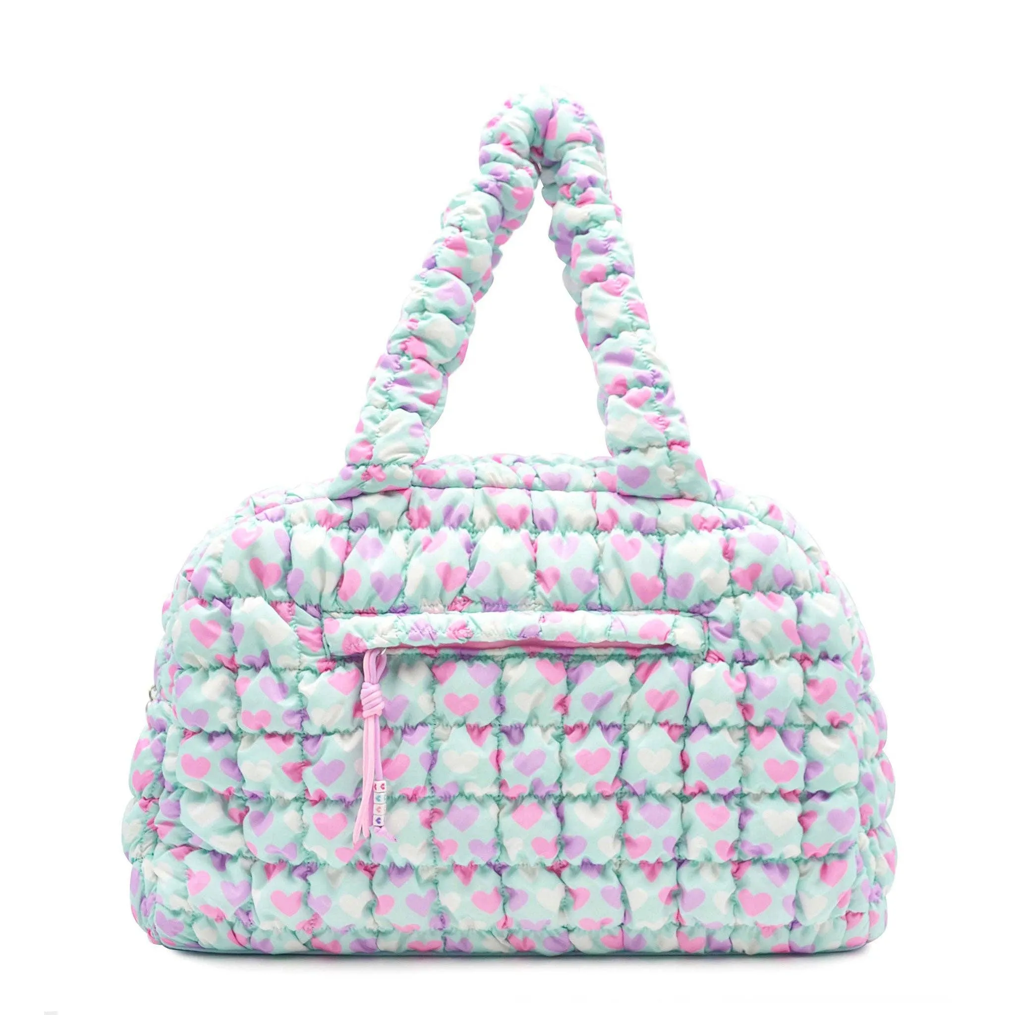 Quilted Scrunchies Heart Medium Duffle