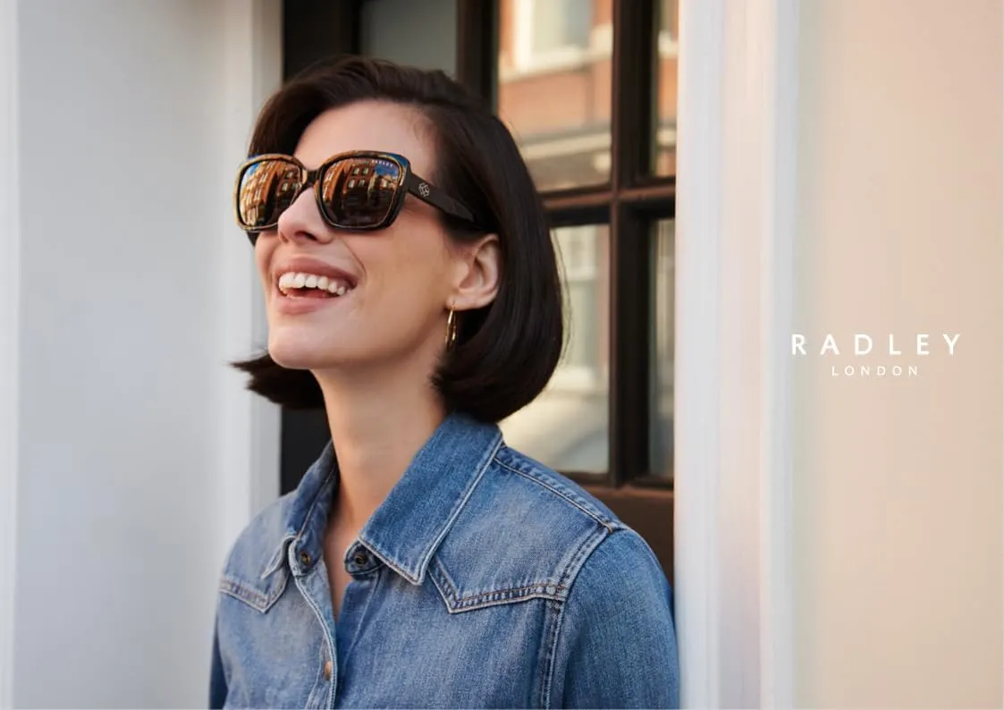 RADLEY London 6517 Womens Square Wrap Sunglasses, 57 mm, UV400 Protection