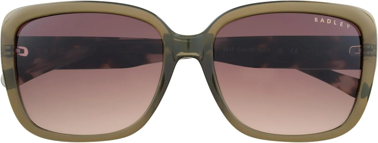 RADLEY London 6517 Womens Square Wrap Sunglasses, 57 mm, UV400 Protection