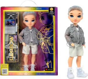 Rainbow High Aidan- Purple Boy Fashion Doll. Fashionable Outfit & 10  Colorful Play Accessories. Great Gift for Kids 4-12 Years Old and Collectors.