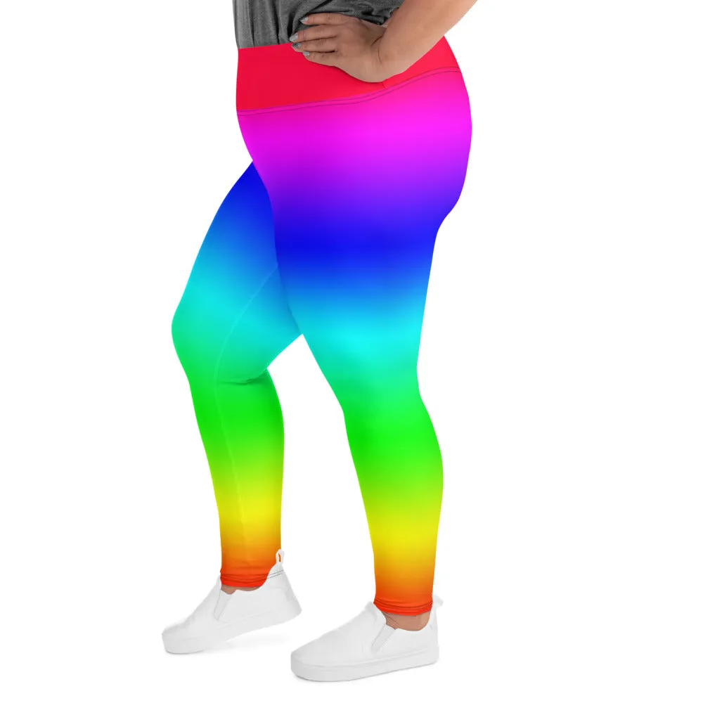 Rainbow Plus Size Leggings
