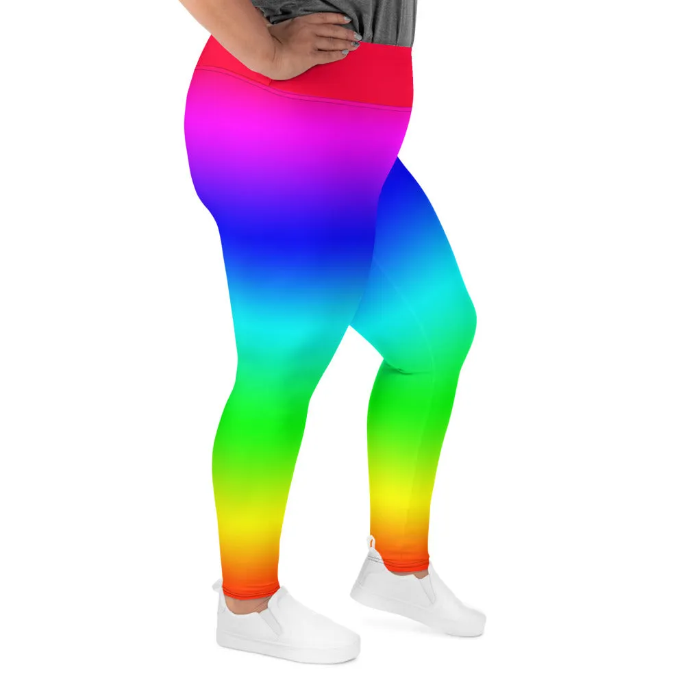 Rainbow Plus Size Leggings