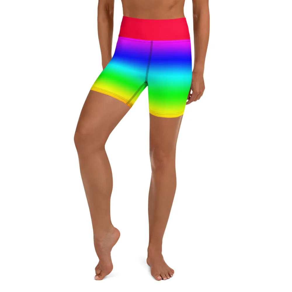 Rainbow Yoga Shorts