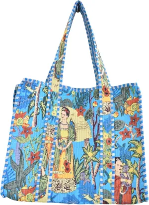 RAJBHOOMI HANDICRAFTS Women’s 100% Cotton Lightweight Shoulder Tote Bag with Interior Poeckt Casual Handbag for Women