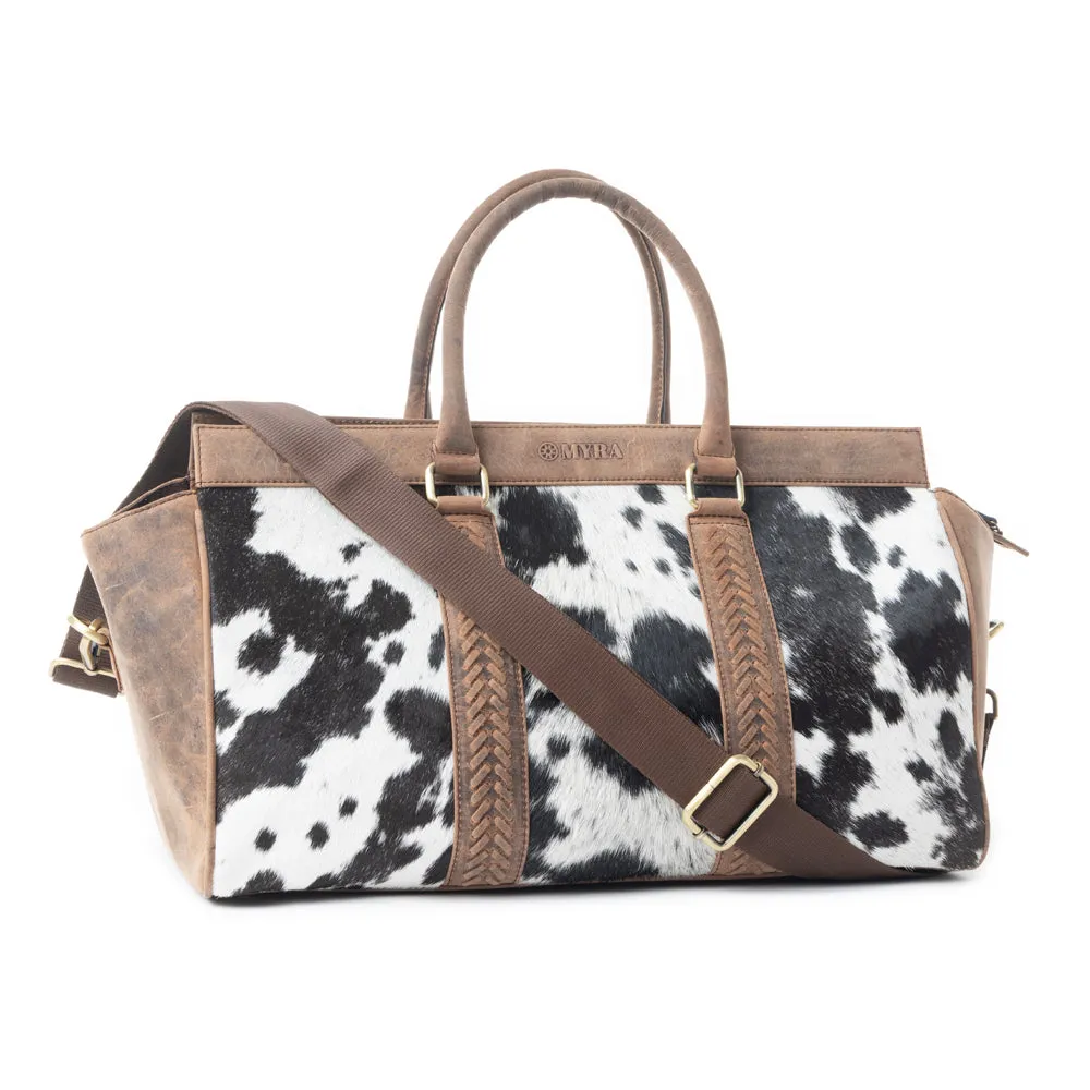 Rancher's Romance Mini Duffle In Black & White