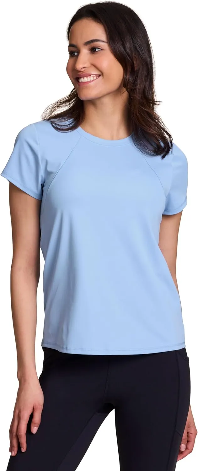 RBX Active Women's Short Sleeve Ventilated Mesh Athletic Performance Workout T-Shirt