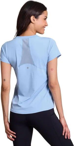 RBX Active Women's Short Sleeve Ventilated Mesh Athletic Performance Workout T-Shirt