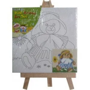 [RENO] PC-1111 MINI CANVAS WITH EASEL 11CM*11CM 4 DESIGN ASSORTED 6901680108014