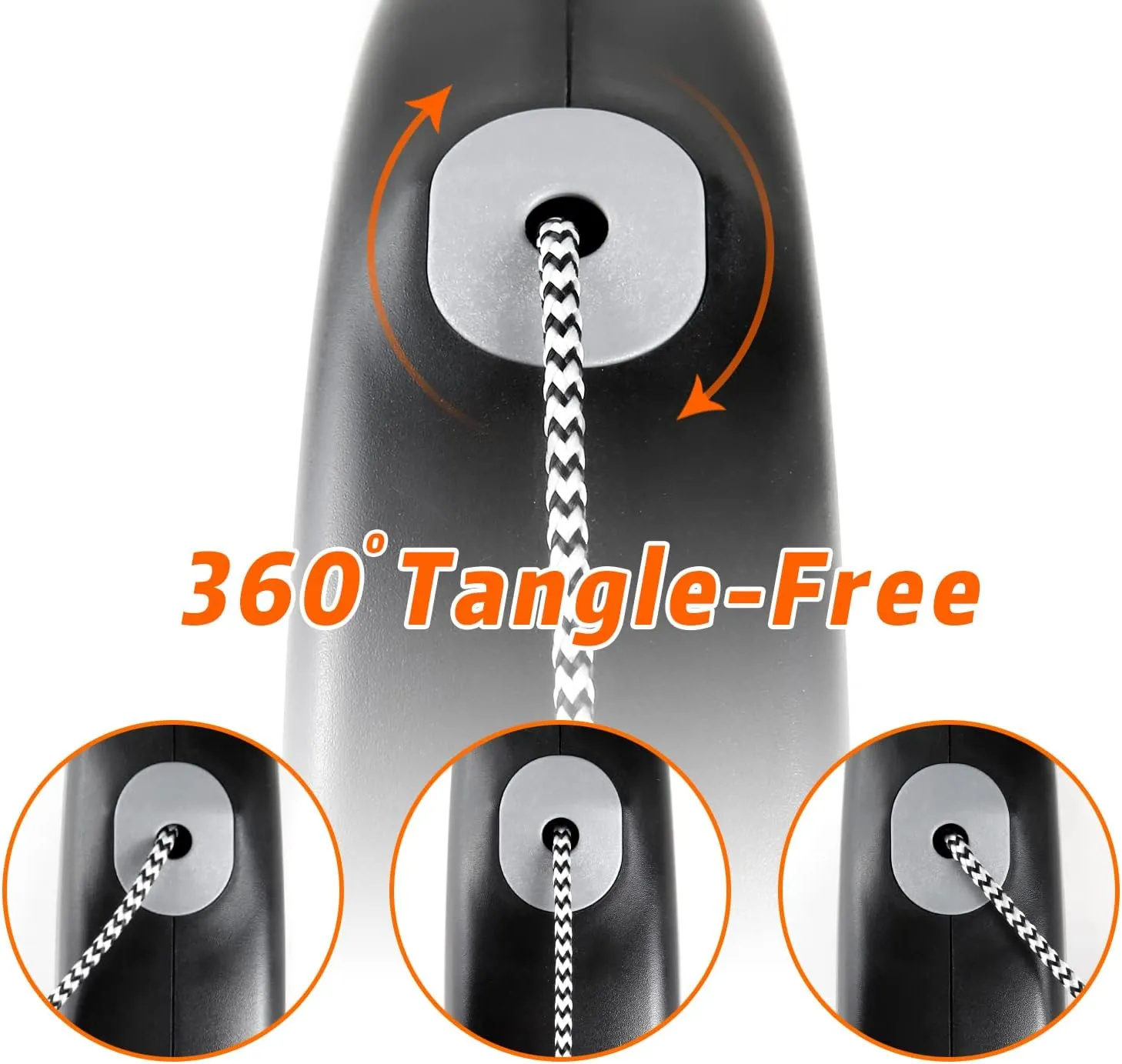 Retractable Dog Leash, 30 FT Dog Walking Leash for Medium Large Dogs up to 77 lbs, Heavy Duty No Tangle, Large
