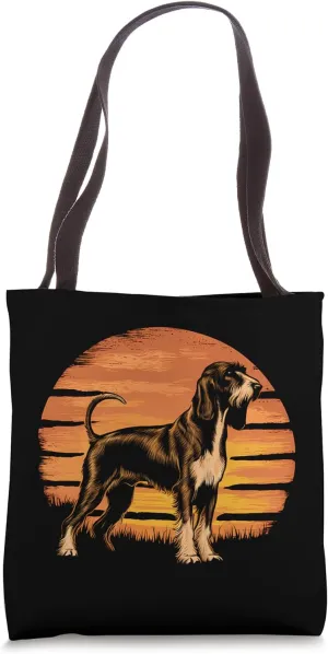 Retro Design Styrian Coarse Haired Hound Tote Bag