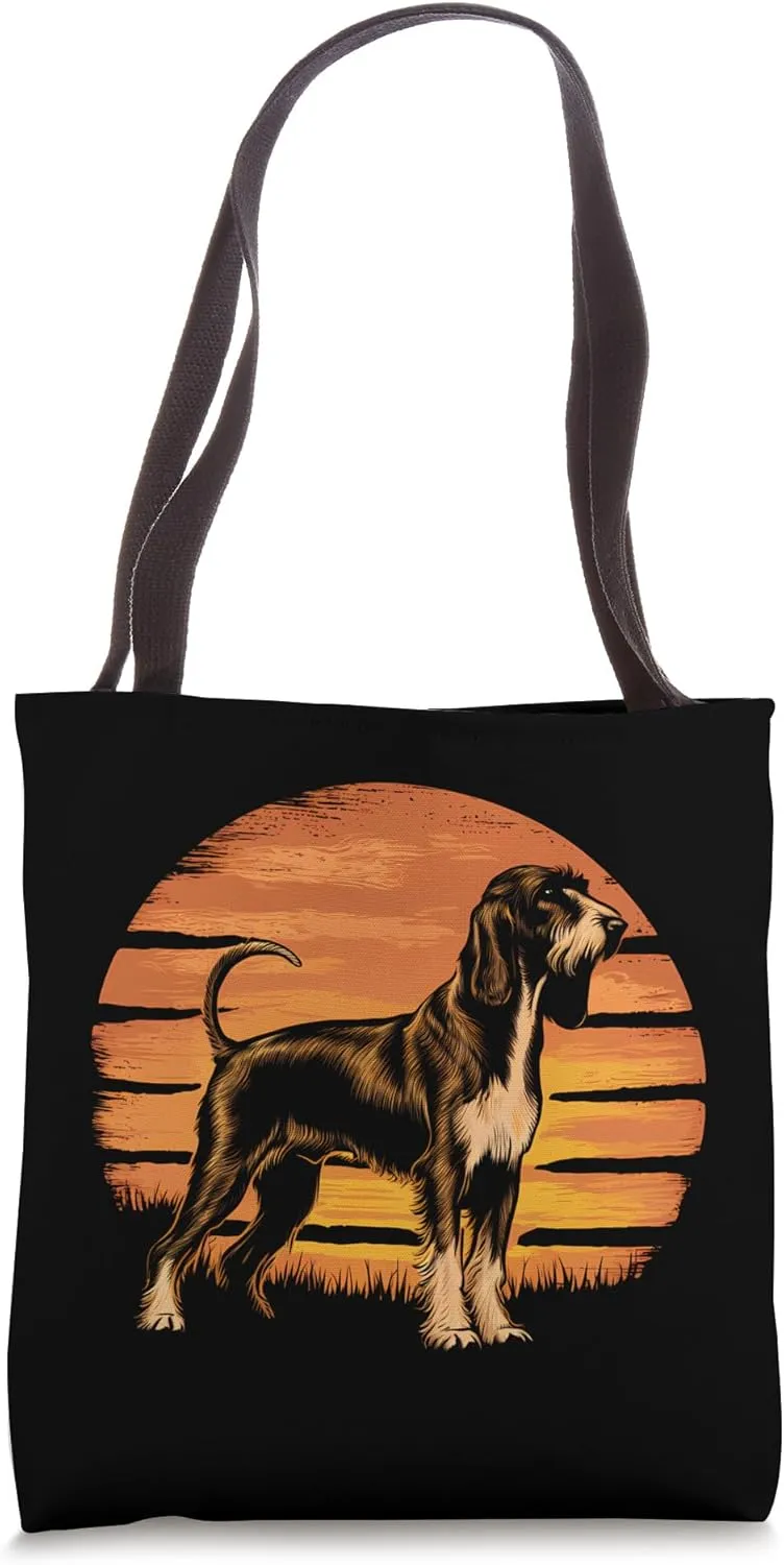 Retro Design Styrian Coarse Haired Hound Tote Bag