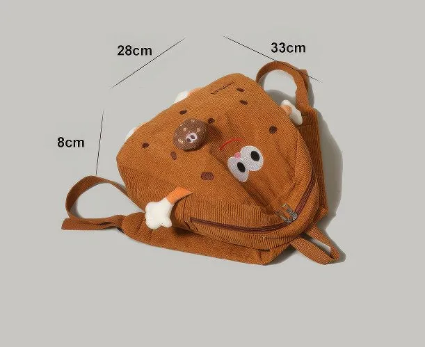 Retro MR PUFFER Cordroy Backpack