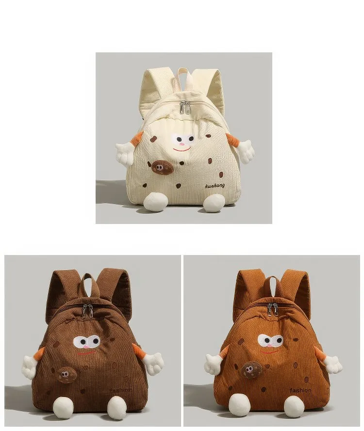 Retro MR PUFFER Cordroy Backpack