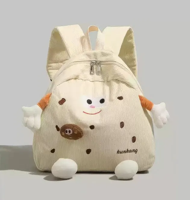Retro MR PUFFER Cordroy Backpack