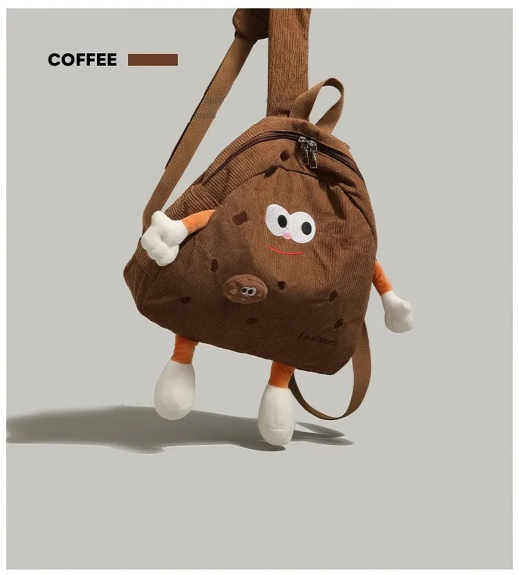 Retro MR PUFFER Cordroy Backpack