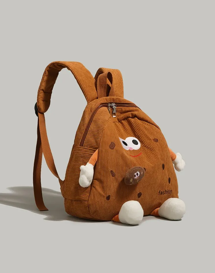 Retro MR PUFFER Cordroy Backpack