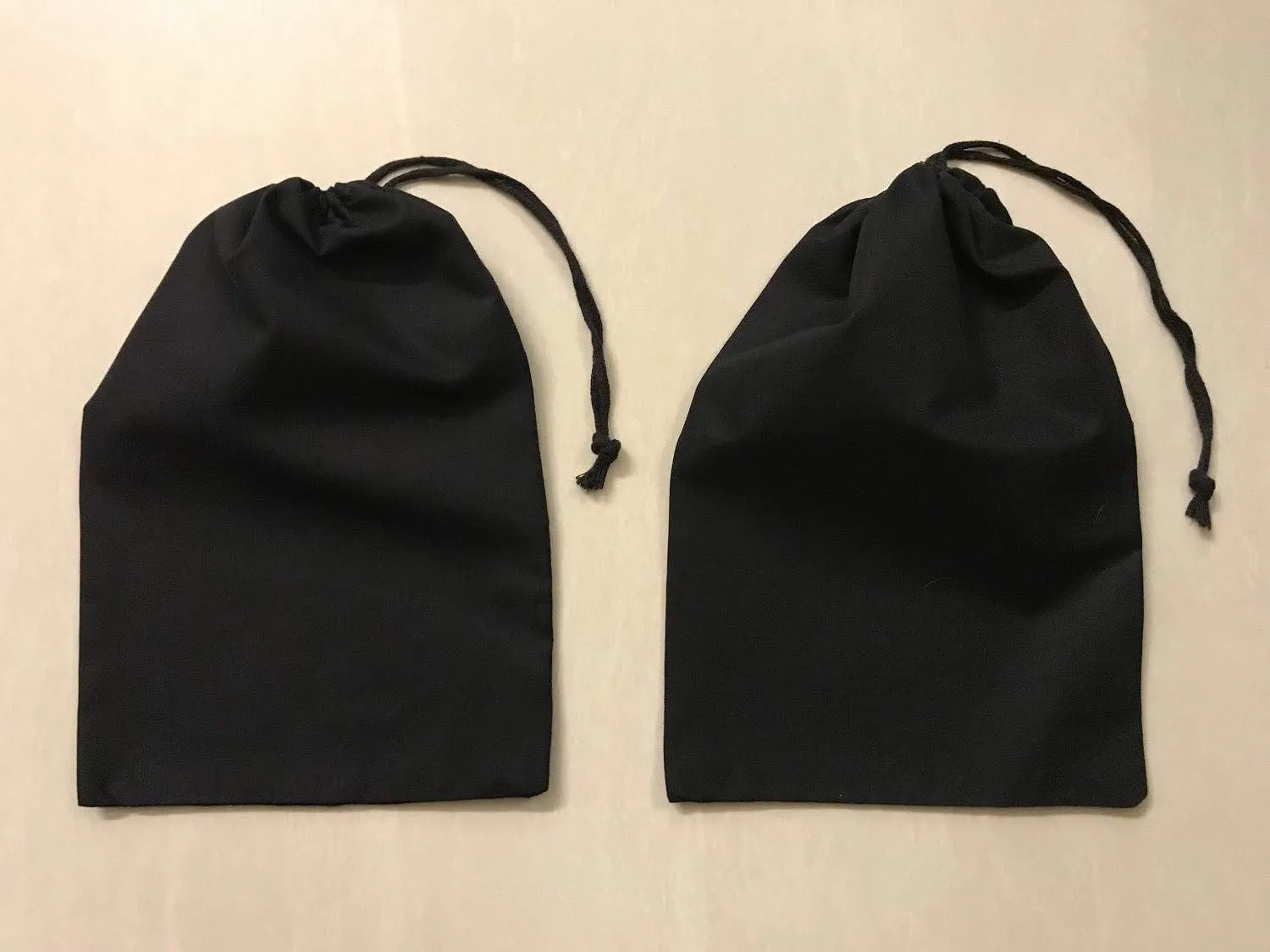 Reusable Produce Eco friendly Cotton Single Drawstring Muslin Bags premium quality BLACK COLOR- 100 count pack (10 x 12)