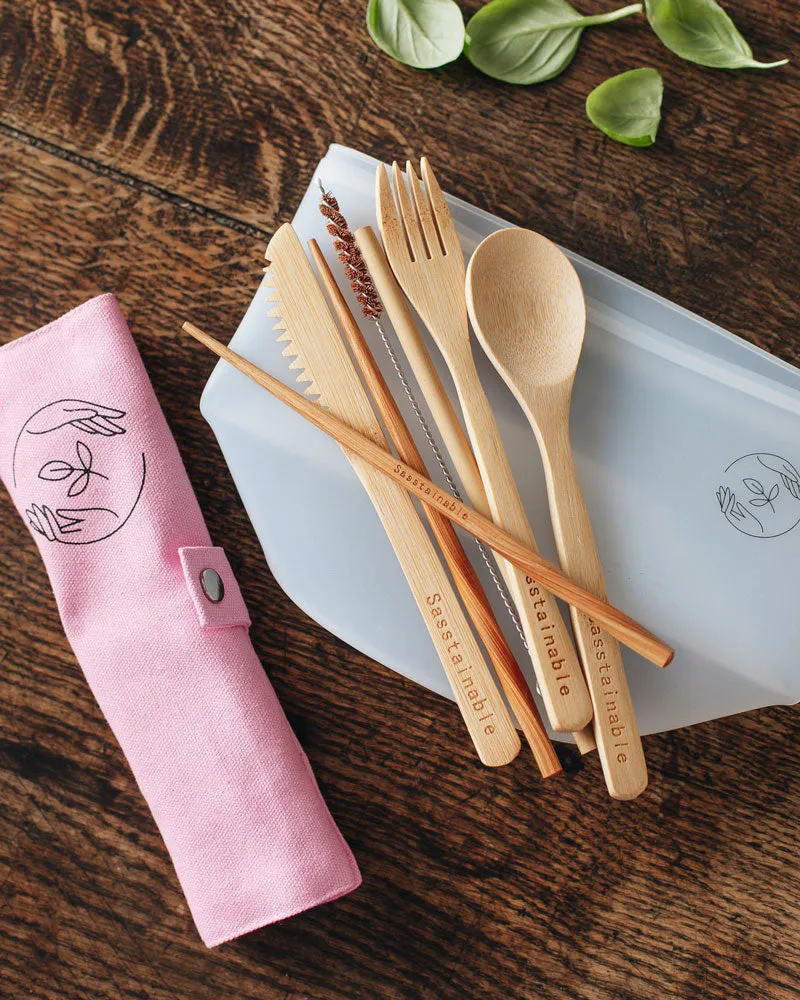 Reusable Snack Set - Pink