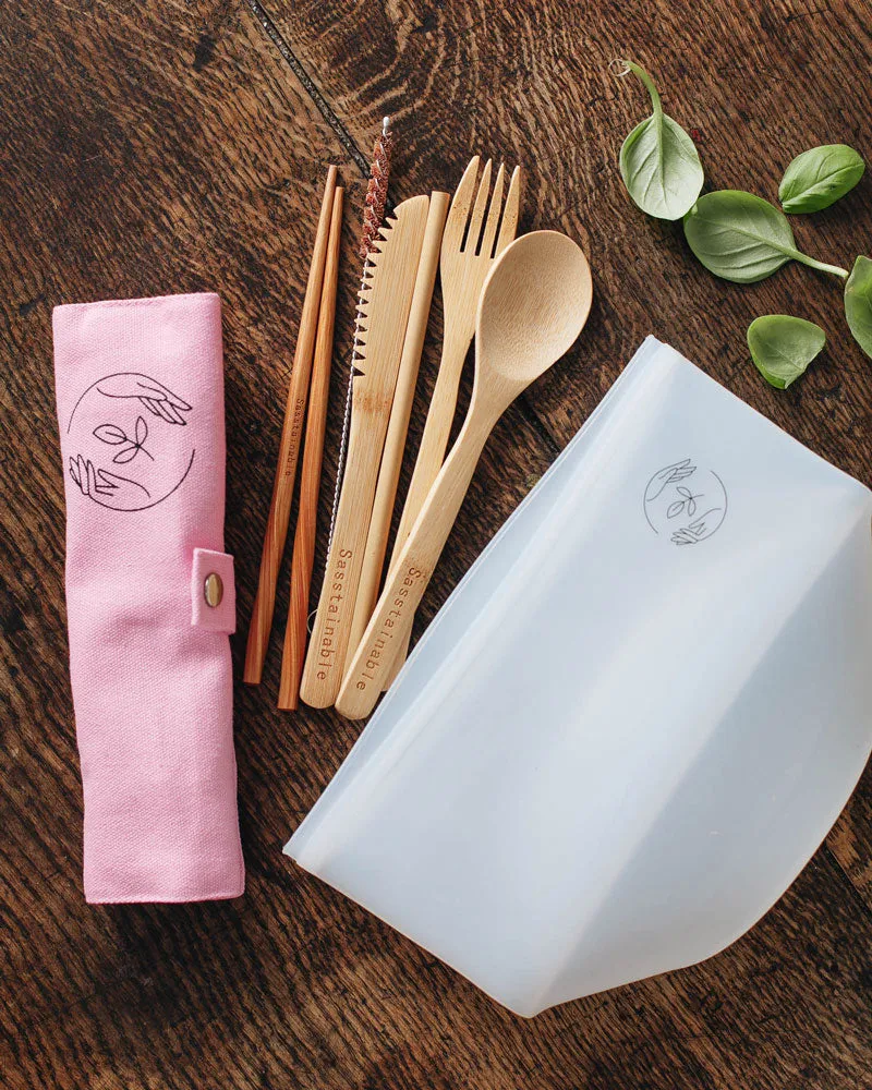 Reusable Snack Set - Pink