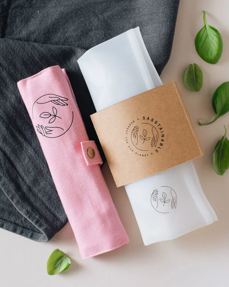 Reusable Snack Set - Pink