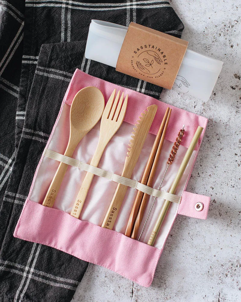 Reusable Snack Set - Pink