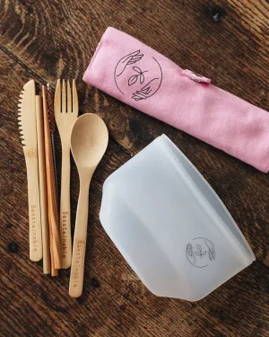 Reusable Snack Set - Pink
