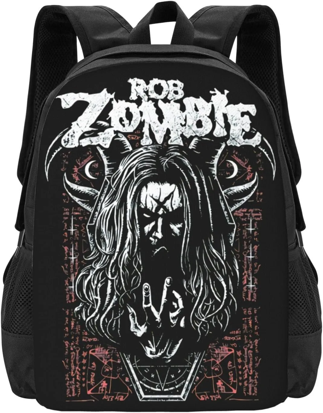 Rob Musics Zombie Backpack Large Capacity Leisure Travel Backpack Book Bag Outgoing Daypack 12.5x5.5x16.5 inch