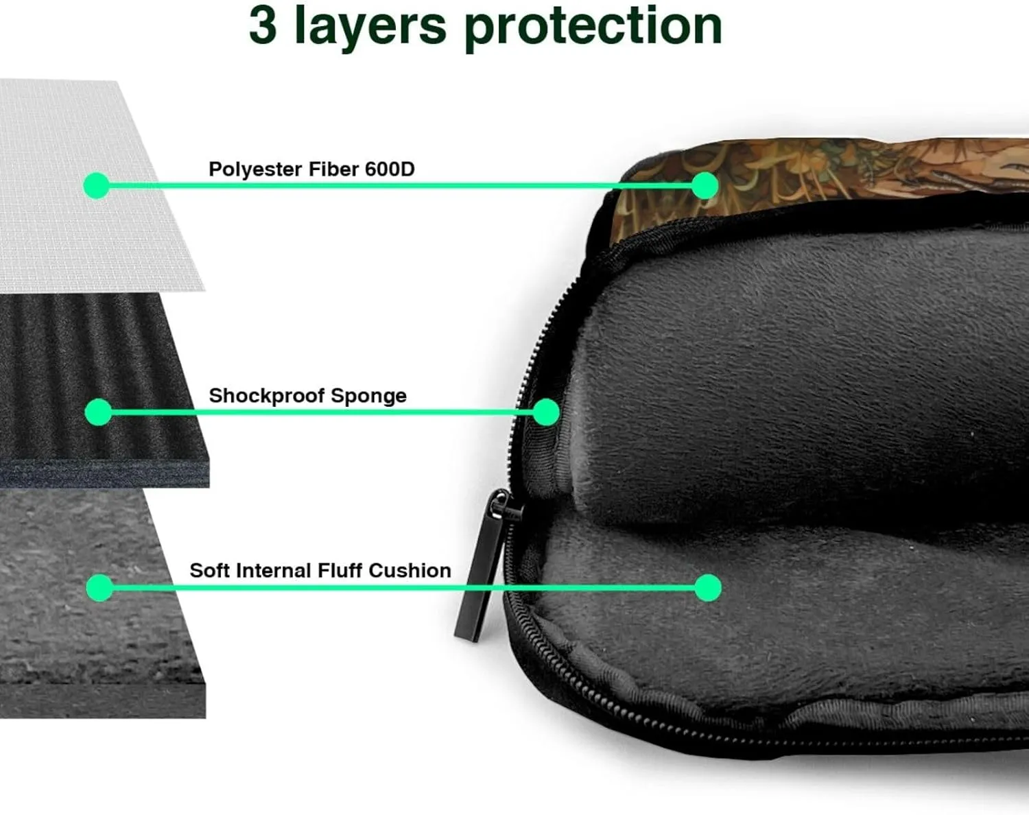 Rooster on Wood in Farmland Print Protective Laptop Bag Versatile Bags Computer Case Soft Women Men Unique
