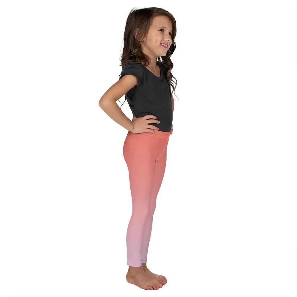 Rose and Pink Ombre Kid's Leggings