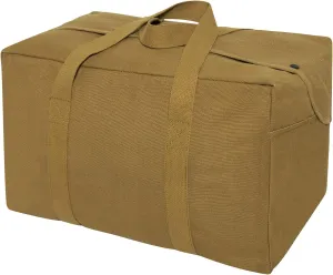 Rothco Canvas Small Parachute Cargo Bag, Coyote Brown