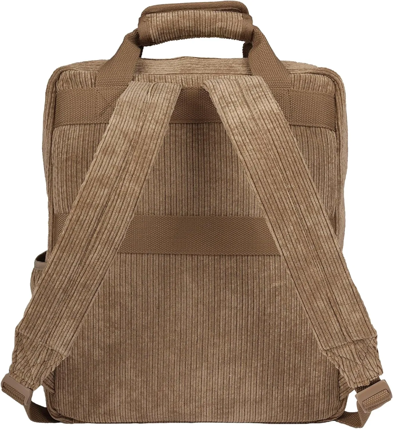 Roxy Women's Feeling Good Stylish Soft Corduroy Backpack with Padded Shoulder Straps and Exterior Storage, Oil Green, 13L