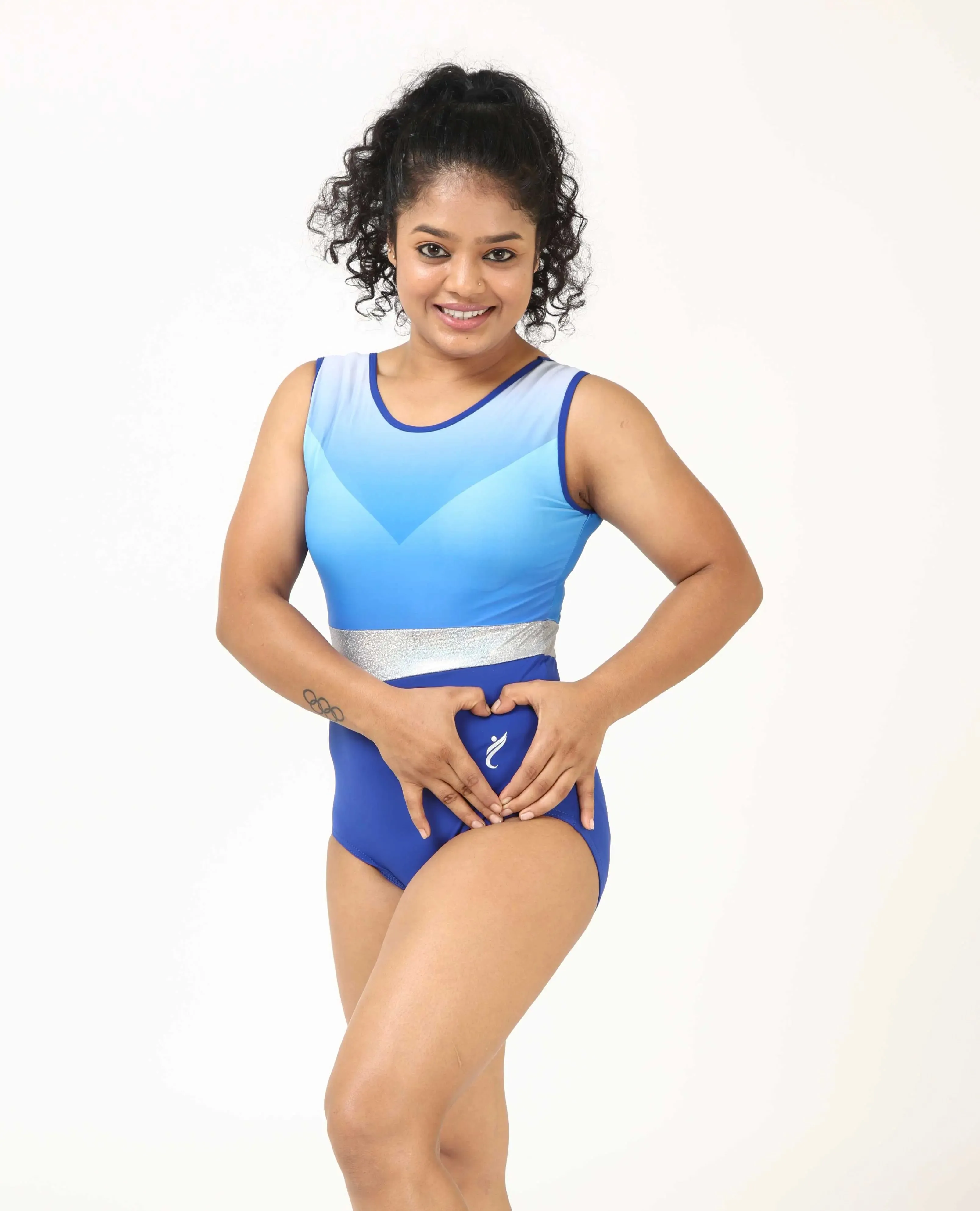 Royal Blue Ombre Workout Leotard