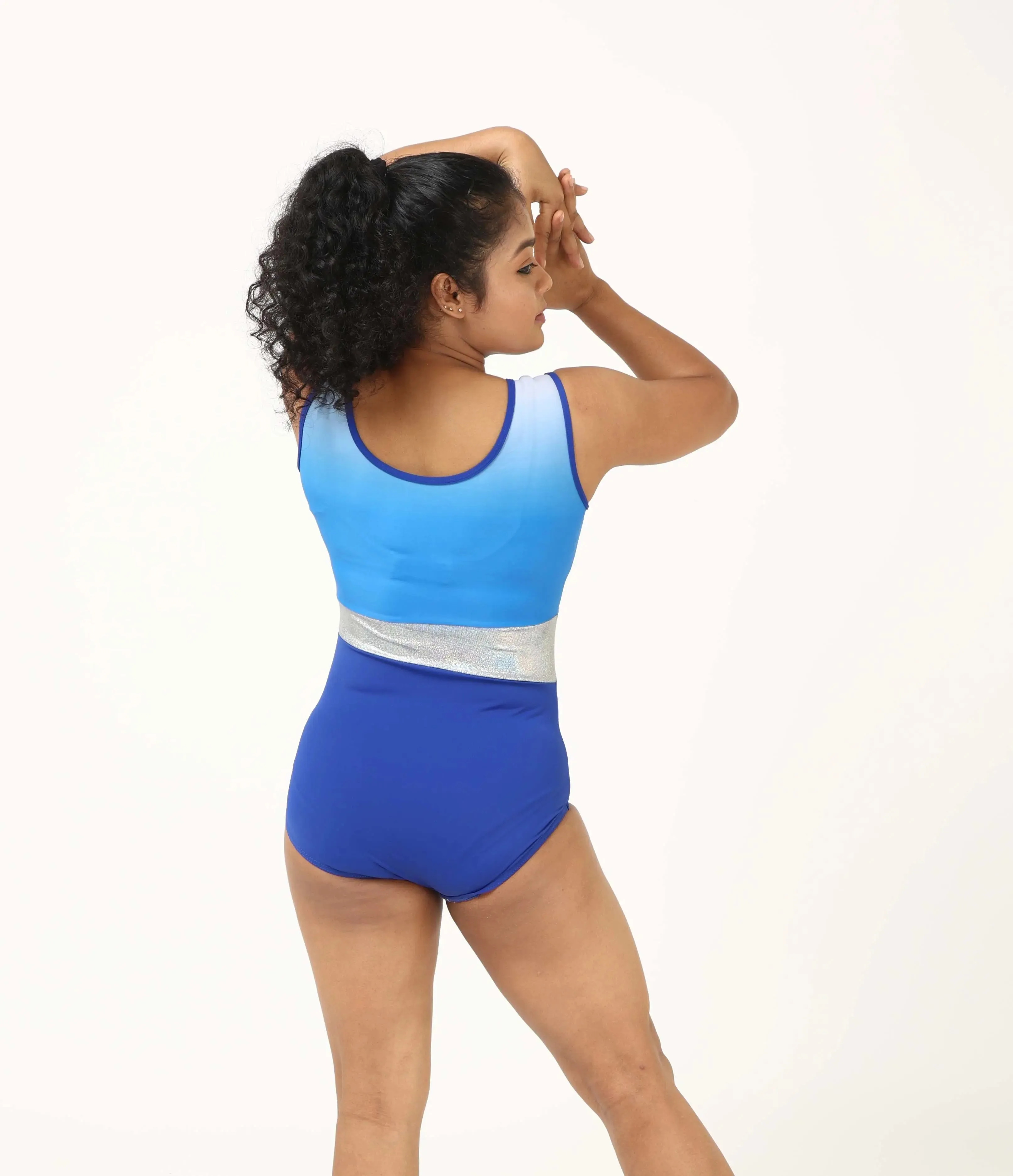 Royal Blue Ombre Workout Leotard