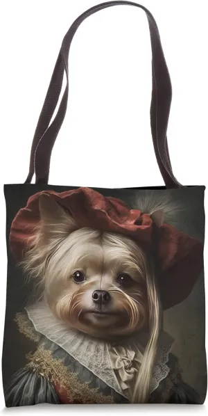 Royal Yorkie: Aristocratic Pup with Regal Elegance & Charm Tote Bag