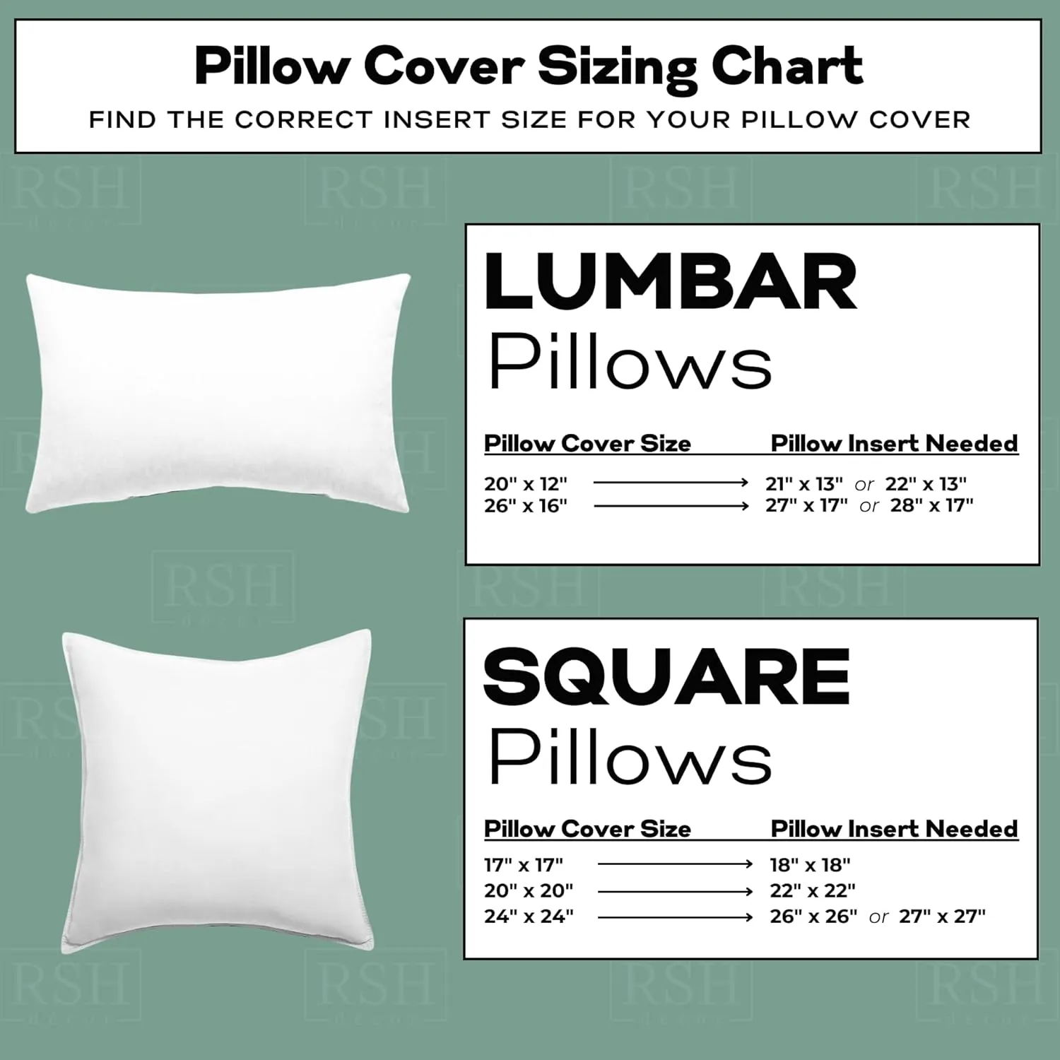 RSH DECOR: Sunbrella Pillow Covers Set of 2 | Covers Only - 17" x 17" | Outdoor Pillow Covers Crafted with Sunbrella Performance Fabric | Canvas Antique Beige
