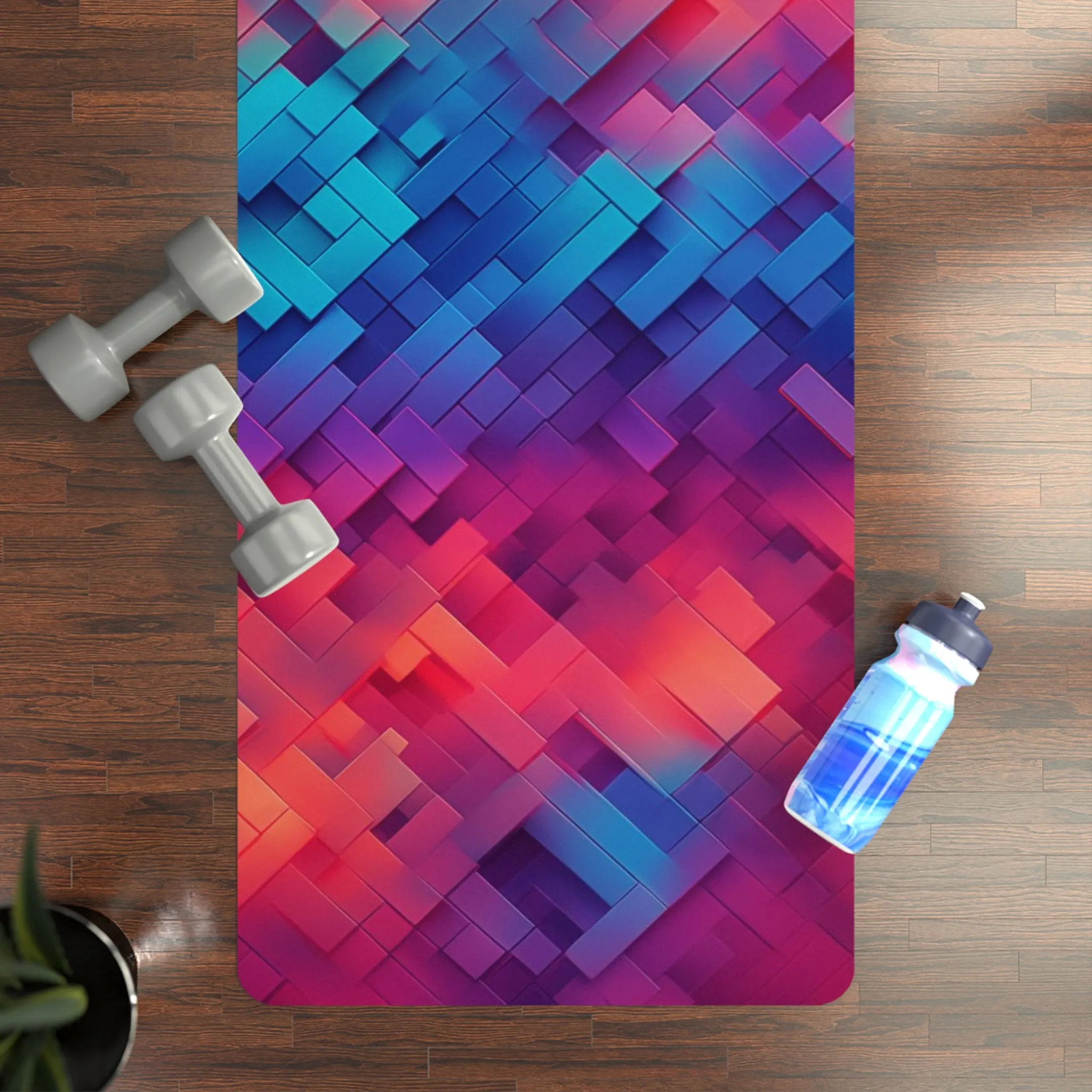 Rubber Yoga Mat- Philomena Milan Ombre