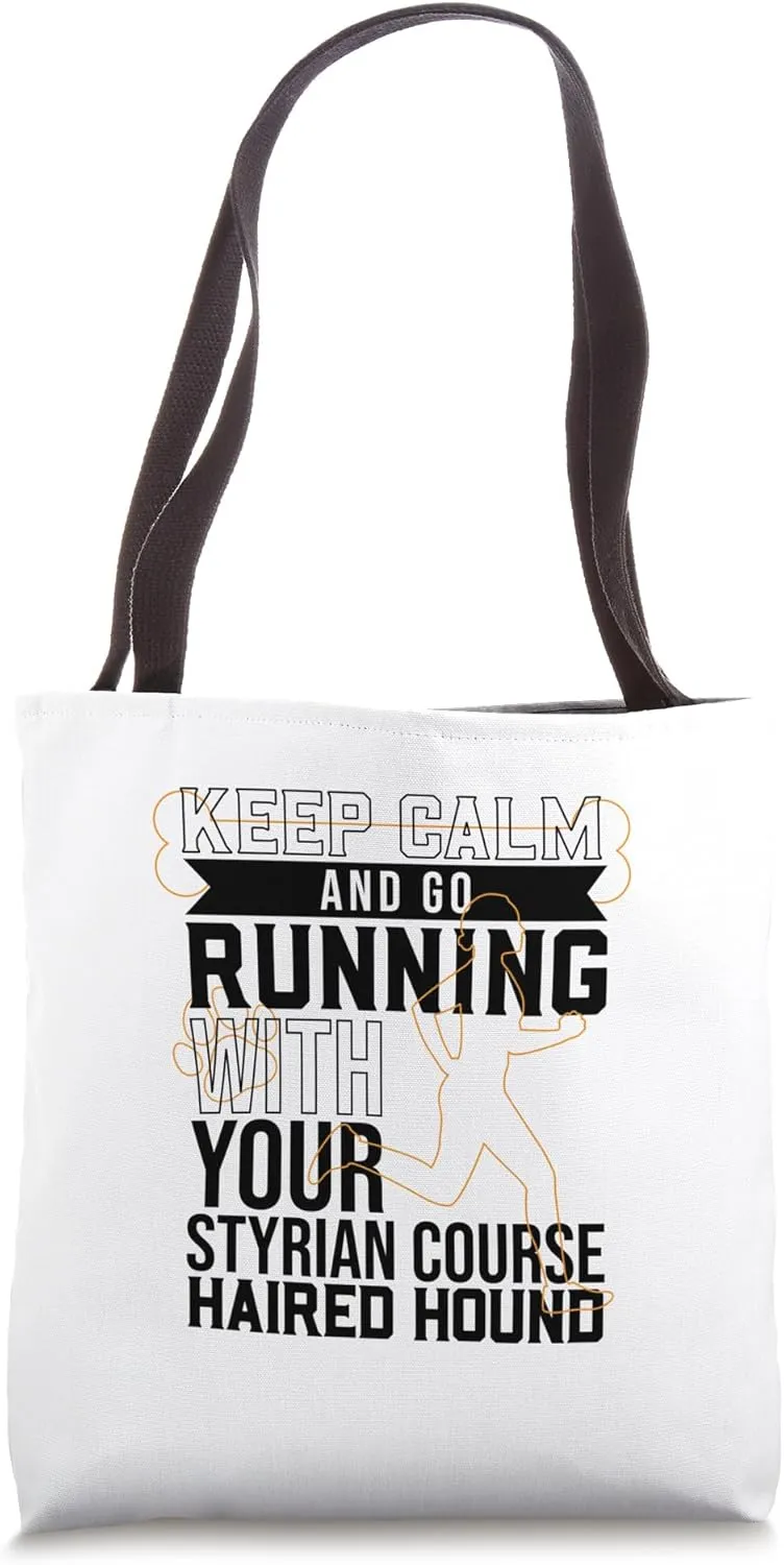 Runner with Styrian Coarse-haired Hound Tote Bag