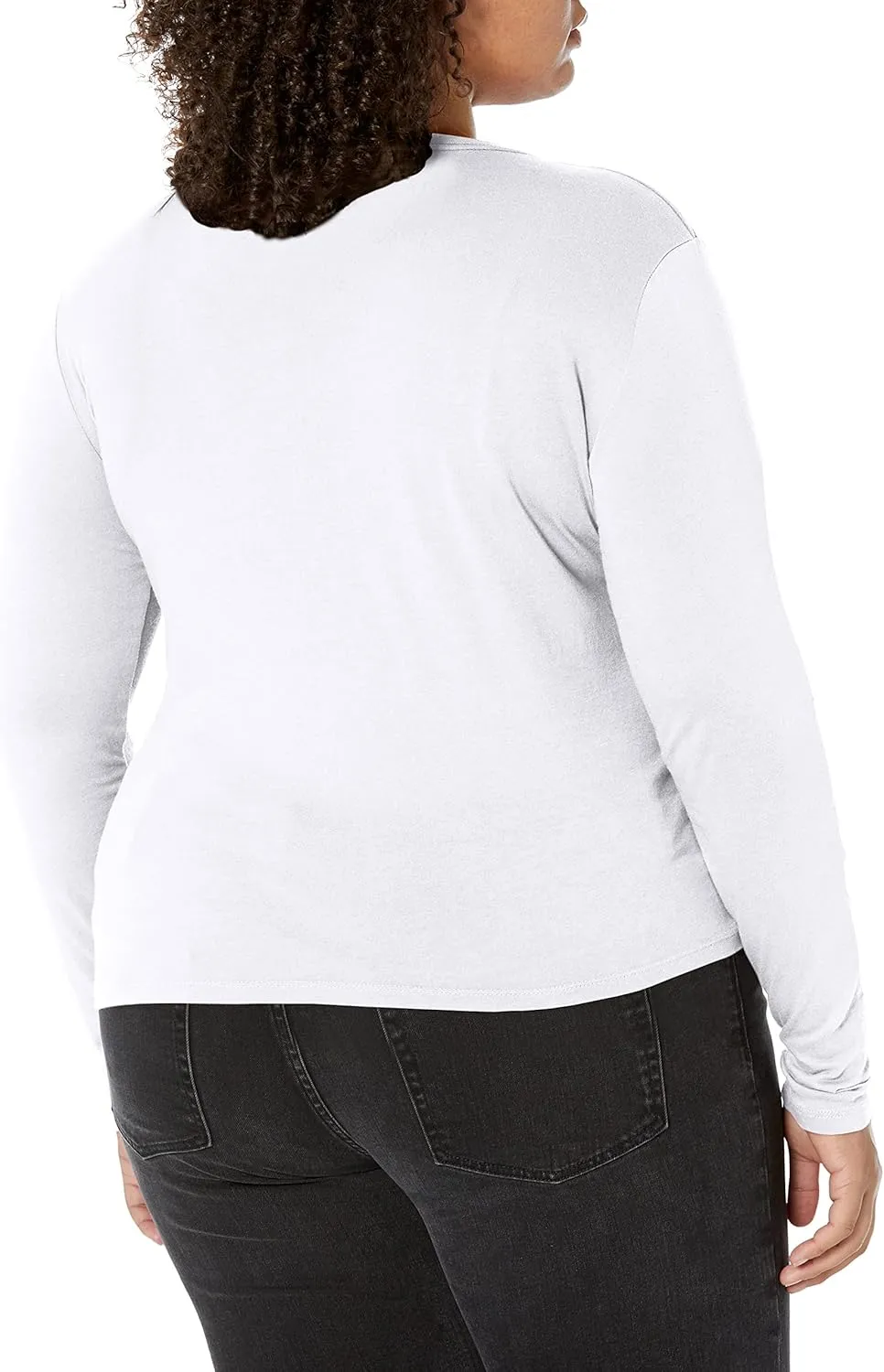 RVCA Women's Red Stitch Long Sleeve Graphic Tee Shirt