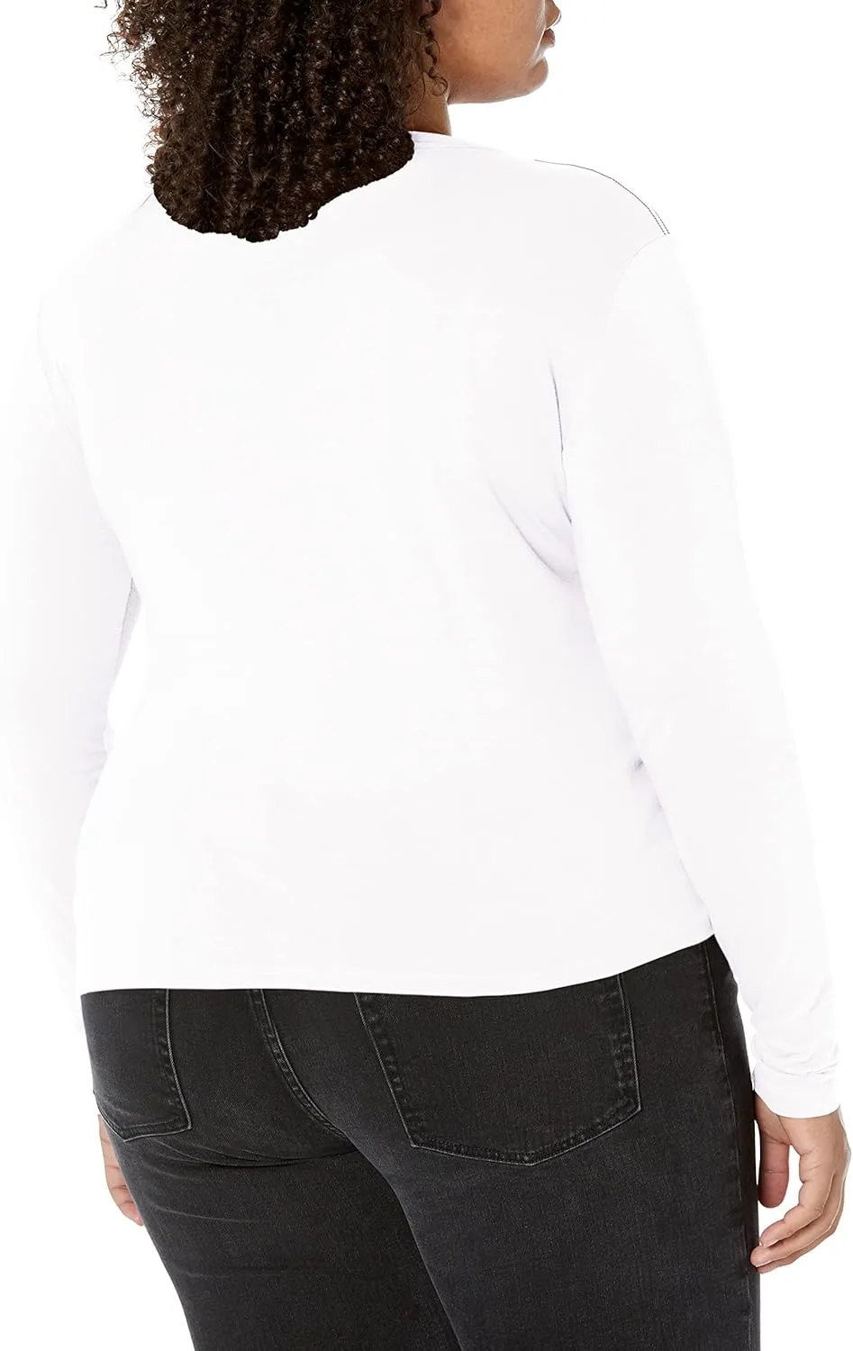 RVCA Women's Red Stitch Long Sleeve Graphic Tee Shirt
